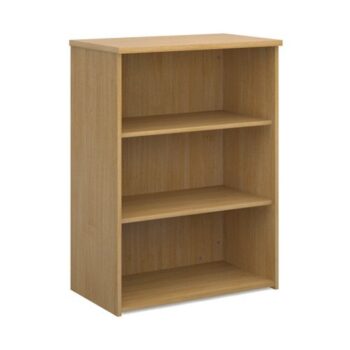 Universal bookcase 1090mm high with 2 shelves oak - R1090O