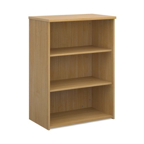 Universal bookcase 1090mm high with 2 shelves oak - R1090O