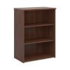 Universal bookcase 1090mm high with 2 shelves walnut - R1090W