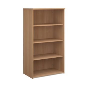 Universal bookcase 1440mm high with 3 shelves beech - R1440B