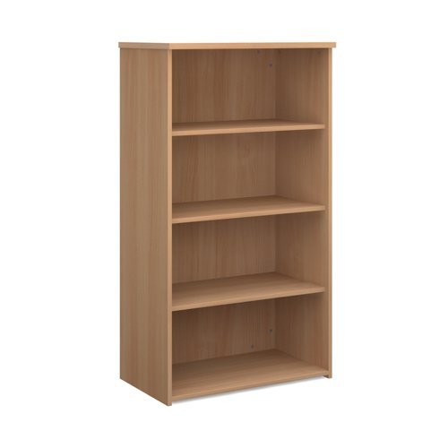 Universal bookcase 1440mm high with 3 shelves beech - R1440B