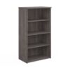 Universal bookcase 1440mm high with 3 shelves grey oak - R1440GO