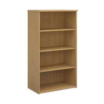 Universal bookcase 1440mm high with 3 shelves oak - R1440O