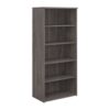 Universal bookcase 1790mm high with 4 shelves grey oak - R1790GO