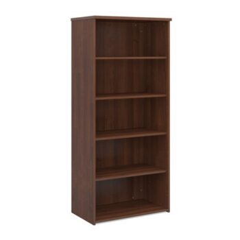 Universal bookcase 1790mm high with 4 shelves walnut - R1790W