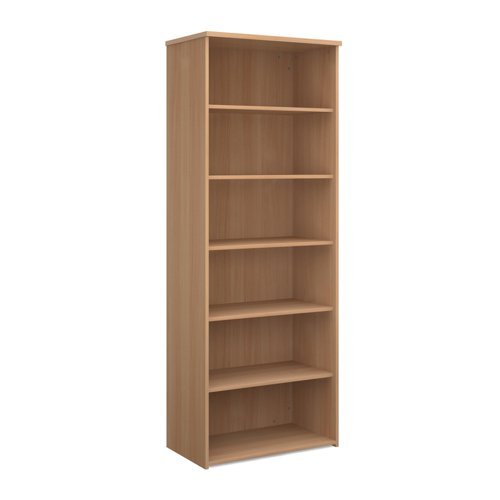 Universal bookcase 2140mm high with 5 shelves beech - R2140B