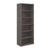Universal bookcase 2140mm high with 5 shelves grey oak - R2140GO