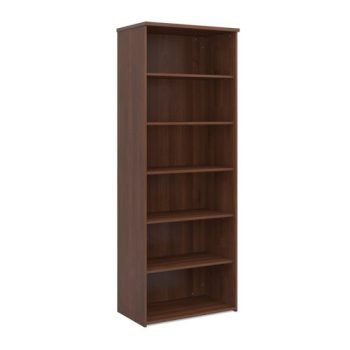 Universal bookcase 2140mm high with 5 shelves walnut - R2140W