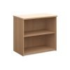 Universal bookcase 740mm high with 1 shelf beech - R740B