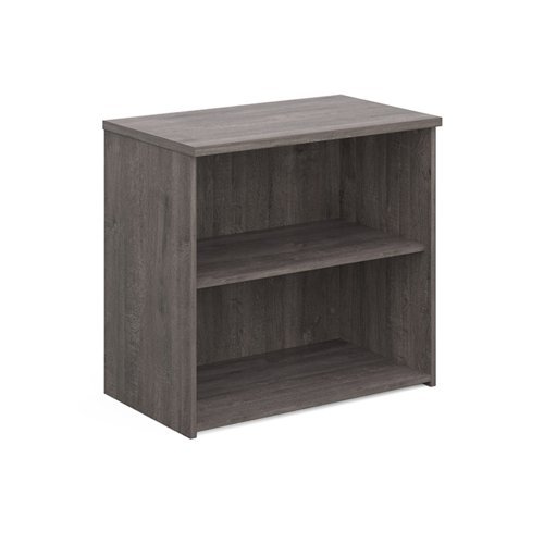 Universal bookcase 740mm high with 1 shelf grey oak - R740GO