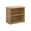 Universal bookcase 740mm high with 1 shelf oak - R740O