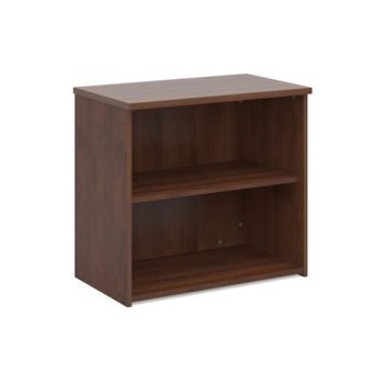Universal bookcase 740mm high with 1 shelf walnut - R740W