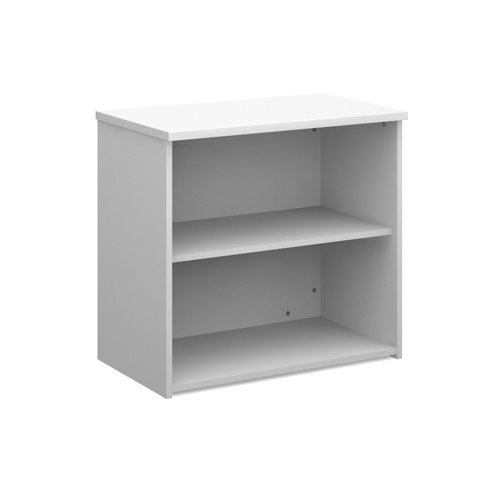 Universal bookcase 740mm high with 1 shelf white - R740WH