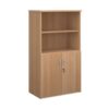 Universal combination unit with open top 1440mm high with 3 shelves beech - R1440OPB