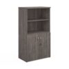 Universal combination unit with open top 1440mm high with 3 shelves grey oak - R1440OPGO