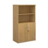 Universal combination unit with open top 1440mm high with 3 shelves oak - R1440OPO