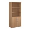 Universal combination unit with open top 1790mm high with 4 shelves beech - R1790OPB