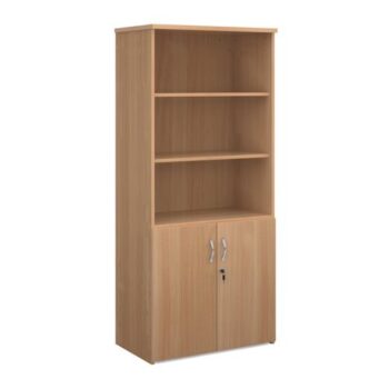 Universal combination unit with open top 1790mm high with 4 shelves beech - R1790OPB