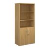 Universal combination unit with open top 1790mm high with 4 shelves oak - R1790OPO