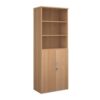 Universal combination unit with open top 2140mm high with 5 shelves beech - R2140OPB