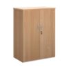 Universal double door cupboard 1090mm high with 2 shelves beech - R1090DB