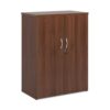 Universal double door cupboard 1090mm high with 2 shelves walnut - R1090DW