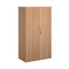 Universal double door cupboard 1440mm high with 3 shelves beech - R1440DB