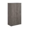 Universal double door cupboard 1440mm high with 3 shelves grey oak - R1440DGO
