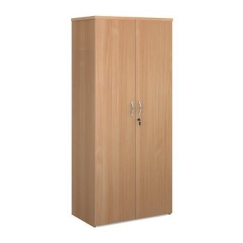 Universal double door cupboard 1790mm high with 4 shelves beech - R1790DB