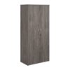 Universal double door cupboard 1790mm high with 4 shelves grey oak - R1790DGO