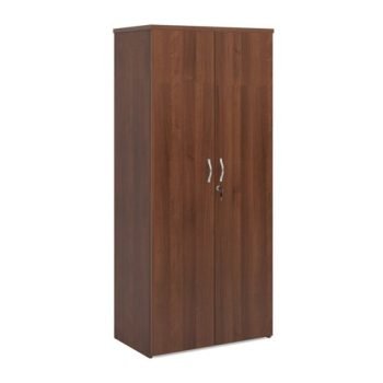 Universal double door cupboard 1790mm high with 4 shelves walnut - R1790DW
