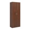 Universal double door cupboard 2140mm high with 5 shelves walnut - R2140DW