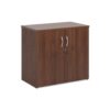 Universal double door cupboard 740mm high with 1 shelf walnut - R740DW