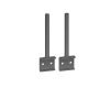 Universal fabric screen return desk brackets  (pair) - ESRB
