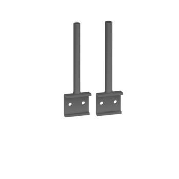 Universal fabric screen return desk brackets (pair) - ESRB