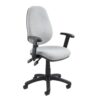 Vantage 100 2 lever PCB operators chair with adjustable arms grey - V102-00-G