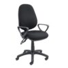 Vantage 100 2 lever PCB operators chair with fixed arms black - V101-00-K