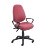 Vantage 100 2 lever PCB operators chair with fixed arms burgundy - V101-00-BU