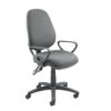 Vantage 100 2 lever PCB operators chair with fixed arms charcoal - V101-00-C