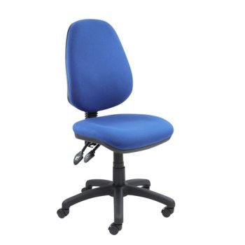 Vantage 100 2 lever PCB operators chair with no arms blue - V100-00-B