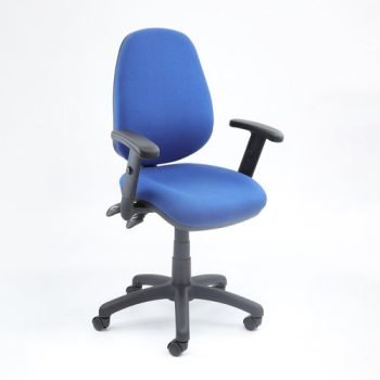 Vantage 200 3 lever asynchro operators chair with adjustable arms blue - V202-00-B