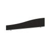 Wave desktop fabric screen 1800mm x 400mm/200mm charcoal - ES1800W-C