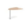 Welcome reception unit D-end extension 1000mm x 888mm beech - WDET-B