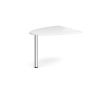 Welcome reception unit D-end extension 1000mm x 888mm white - WDET-WH
