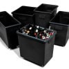 100% Recylced Polyethylene Bottle Skip; 135L; Black - GBK9414
