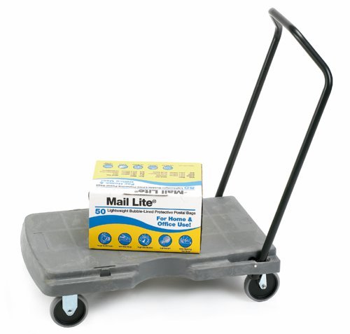 3 Position Handle Platform Trolley; 790 x 500 x 800; Fixed/Swivel Castors; Steel/Plastic; 180kg; Grey/Black - HI914C