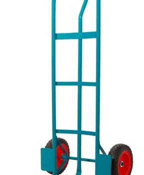 Apollo Heavy Duty Sack Truck; P Handle; Puncture Proof Wheels; Steel; 250kg; Teal - GI705R