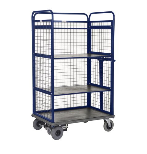 Apollo Powered Distribution Truck - 1500H - Sides Back & 3 Shelves - 1000 x 700 - PWDT306YBL