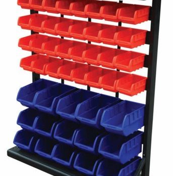 Bin Rack c/w; 47 Polypropylene Bins - GIL47Z