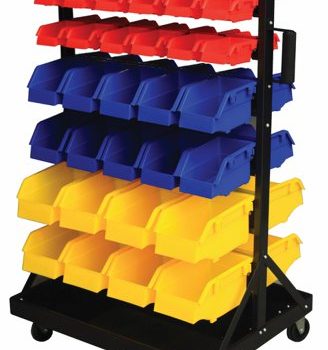 Bin Rack c/w; 60 Polypropylene Bins - GIL60Y